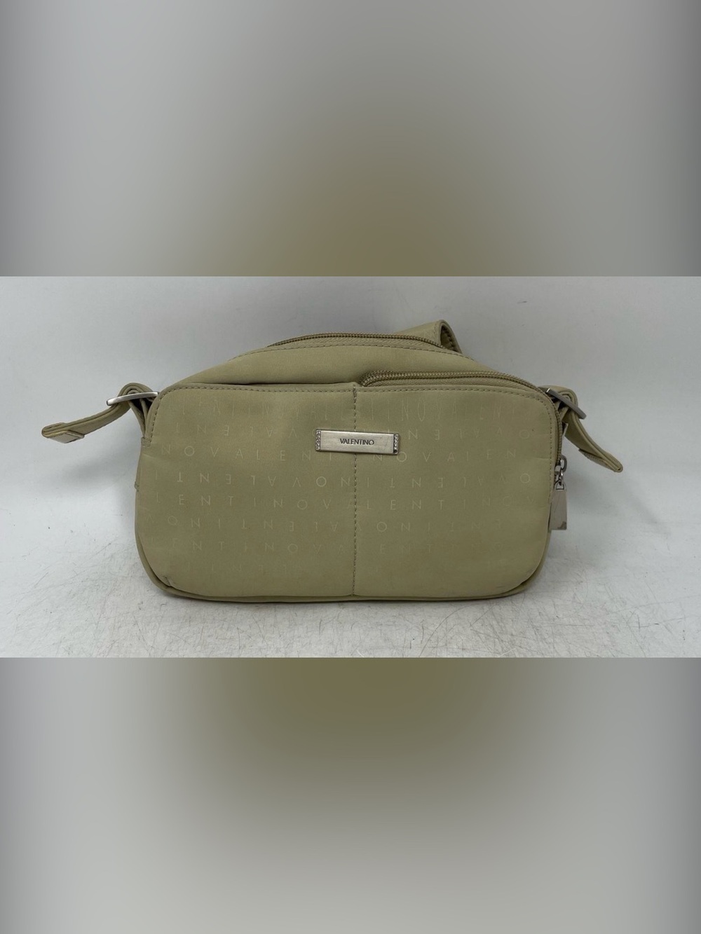 Valentino Light Green Logo-Print Women’s Crossbody Bag